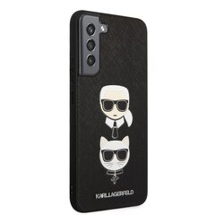 Karl Lagerfeld Saffiano K&C Heads чехол для Samsung Galaxy S22+ черный цена и информация | Чехлы для телефонов | hansapost.ee