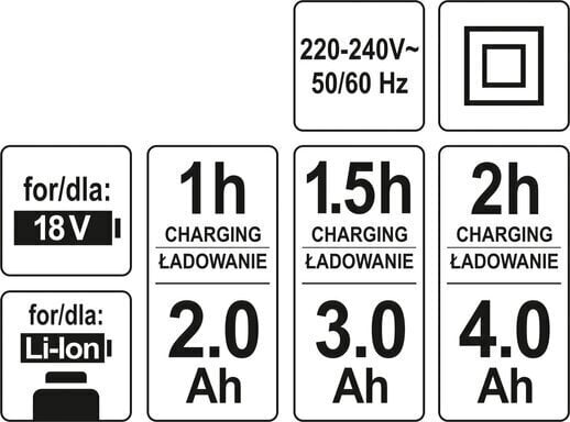 Akulaadija 18V Yato (YT-82848) hind ja info | Aiatööriistade varuosad | hansapost.ee