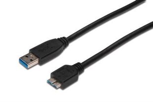 Digitus AK-300117-003-S, USB-A/Micro USB-B, 0.25 m hind ja info | Juhtmed ja kaablid | hansapost.ee