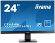 23.8 Full HD IPS monitor Iiyama Ultra slim line ProLite XU2492HSU-B1 цена и информация | Monitorid | hansapost.ee