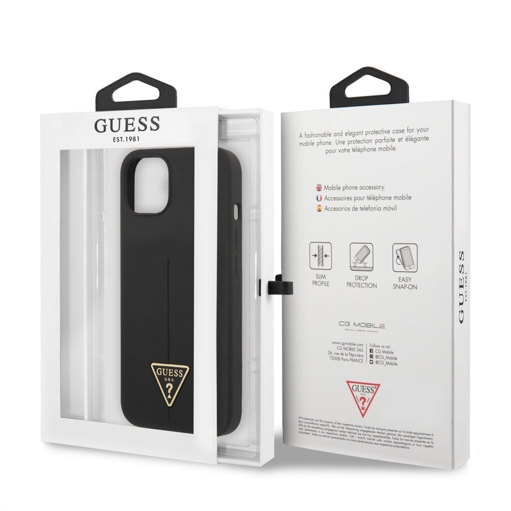 Guess Silicone Line Triangle ümbris iPhone 13 jaoks цена и информация | Telefonide kaitsekaaned ja -ümbrised | hansapost.ee