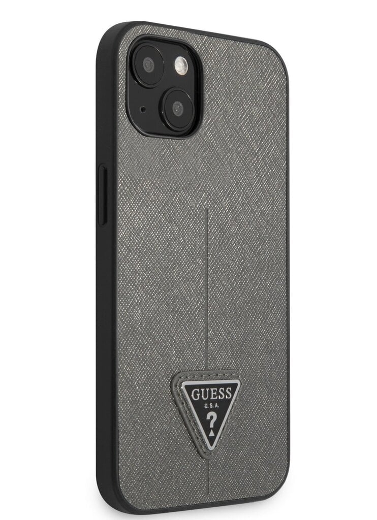 Guess PU Saffiano Triangle ümbris iPhone 13 mini jaoks цена и информация | Telefonide kaitsekaaned ja -ümbrised | hansapost.ee
