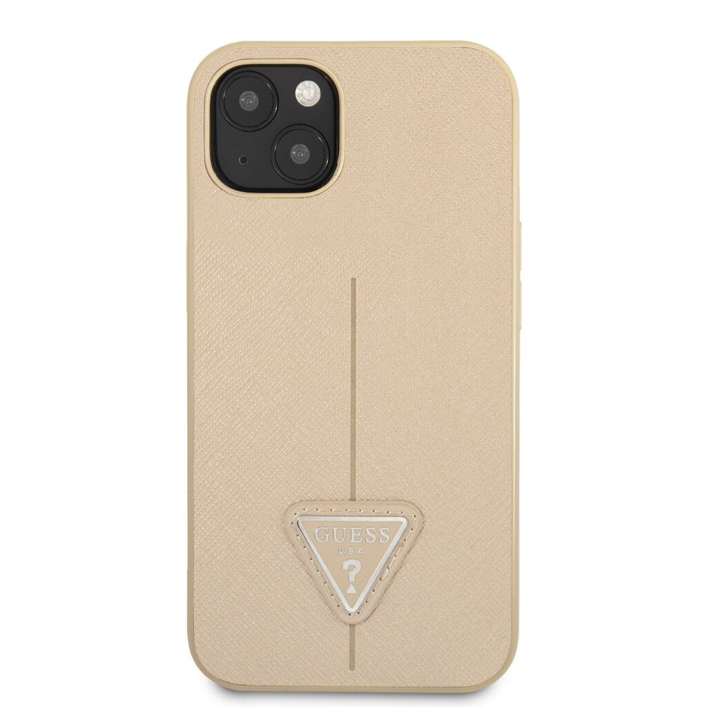 Guess PU Saffiano Triangle ümbris iPhone 13 mini jaoks цена и информация | Telefonide kaitsekaaned ja -ümbrised | hansapost.ee