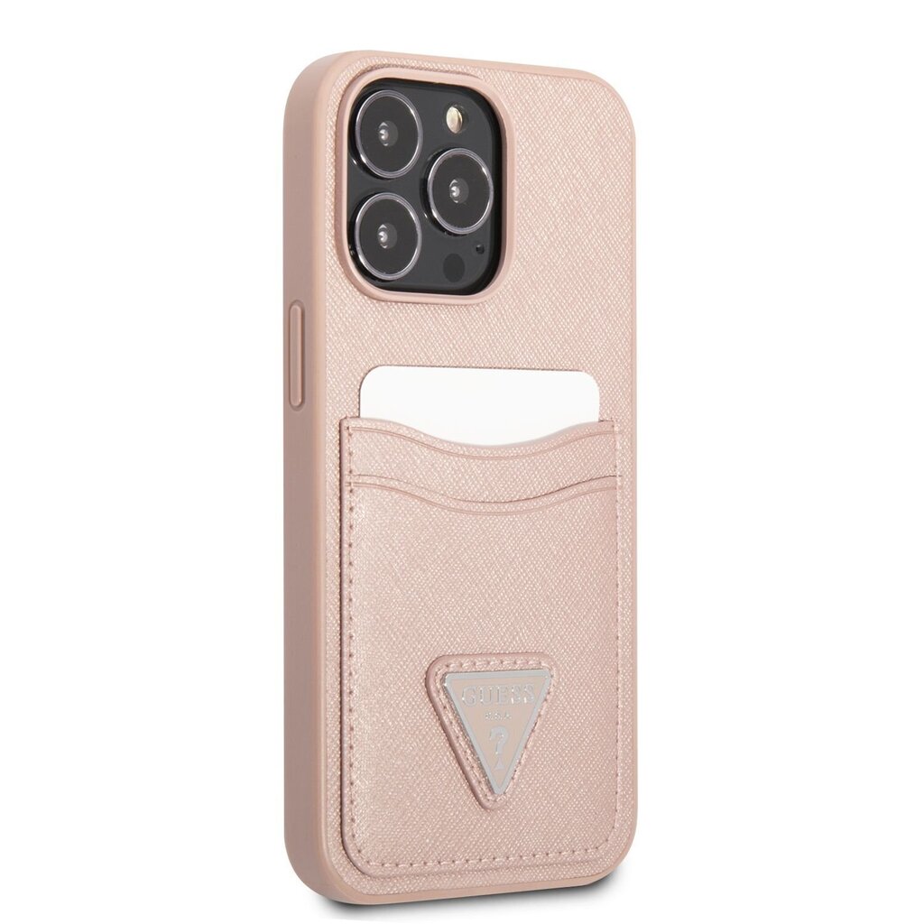 Guess Saffiano Double Card ümbris iPhone 13 Pro Max jaoks цена и информация | Telefonide kaitsekaaned ja -ümbrised | hansapost.ee