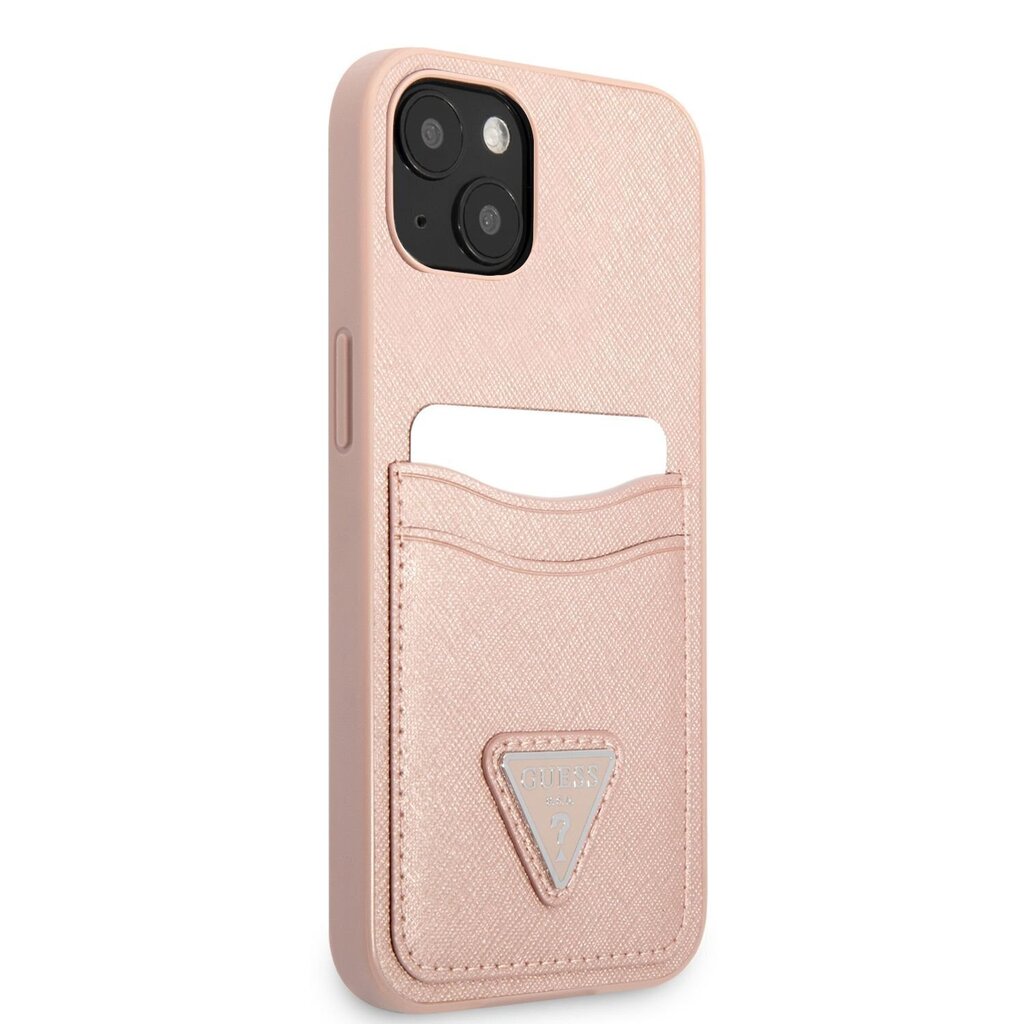 Guess Saffiano Double Card ümbris iPhone 13 mini jaoks цена и информация | Telefonide kaitsekaaned ja -ümbrised | hansapost.ee