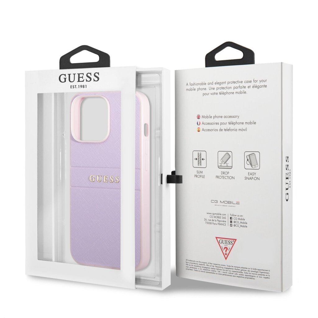 Guess PU Leather Saffiano ümbris iPhone 13 Pro jaoks hind ja info | Telefonide kaitsekaaned ja -ümbrised | hansapost.ee