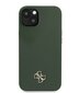 Guess 4G Silicone Metal Logo ümbris iPhone 13 jaoks цена и информация | Telefonide kaitsekaaned ja -ümbrised | hansapost.ee