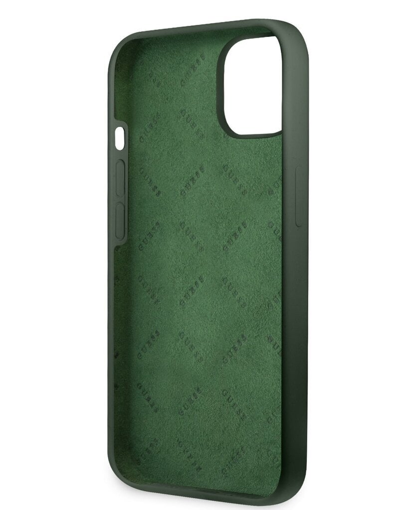 Guess 4G Silicone Metal Logo ümbris iPhone 13 jaoks цена и информация | Telefonide kaitsekaaned ja -ümbrised | hansapost.ee