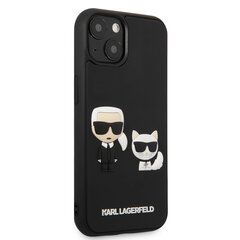 Karl Lagerfeld and Choupette 3D чехол для iPhone 13 mini черный цена и информация | Чехлы для телефонов | hansapost.ee