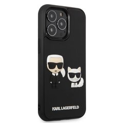 Karl Lagerfeld and Choupette 3D ümbris iPhone 13 Pro Max jaoks, must цена и информация | Чехлы для телефонов | hansapost.ee