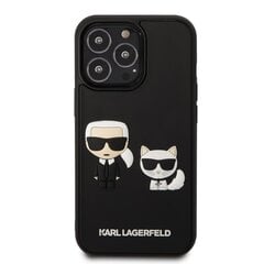 Karl Lagerfeld and Choupette 3D ümbris iPhone 13 Pro Max jaoks, must цена и информация | Чехлы для телефонов | hansapost.ee