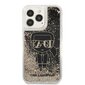 Karl Lagerfeld Liquid Glitter Gatsby ümbris iPhone 13 Pro jaoks, must цена и информация | Telefonide kaitsekaaned ja -ümbrised | hansapost.ee