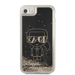 Karl Lagerfeld Liquid Glitter Gatsby ümbris iPhone 7/8/SE2020/SE2022 jaoks, must цена и информация | Чехлы для телефонов | hansapost.ee