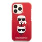 Karl Lagerfeld TPE Karl and Choupette Heads Case for iPhone 13 Pro Max Red цена и информация | Telefonide kaitsekaaned ja -ümbrised | hansapost.ee