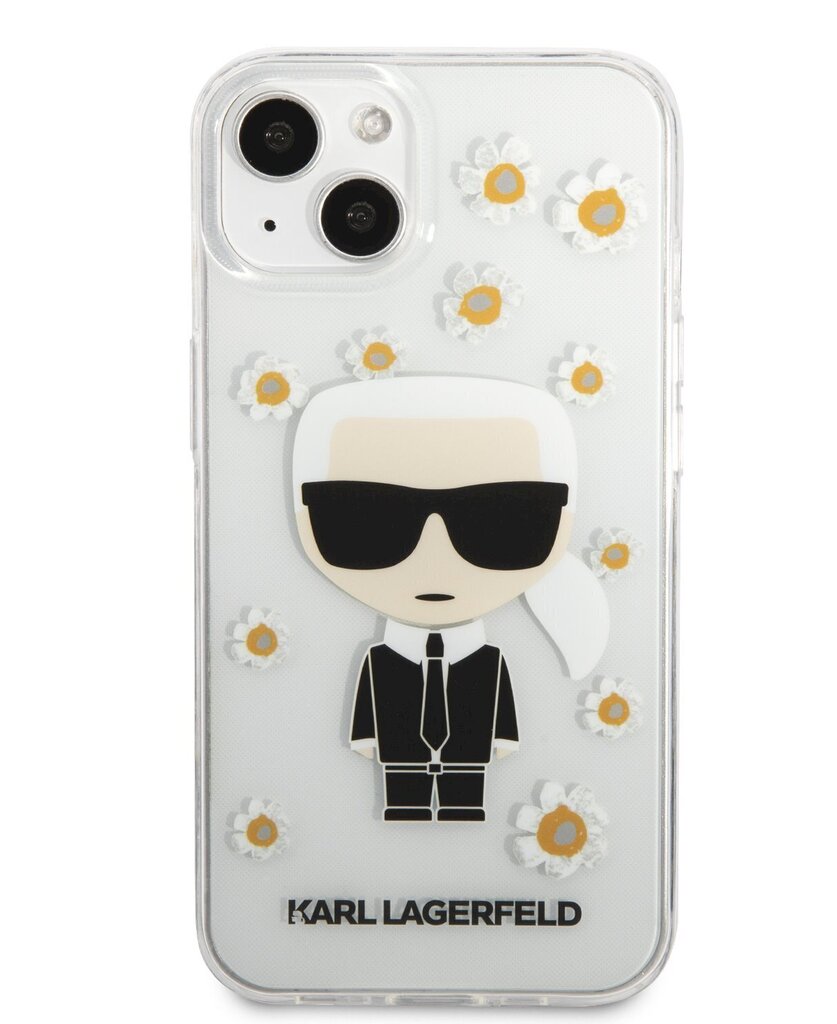 Karl Lagerfeld Ikonik Flower Case for iPhone 13 Transparent hind ja info | Telefonide kaitsekaaned ja -ümbrised | hansapost.ee