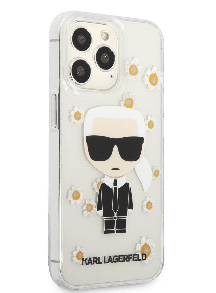 Karl Lagerfeld Ikonik Flower Case for iPhone 13 Pro Transparent hind ja info | Telefonide kaitsekaaned ja -ümbrised | hansapost.ee