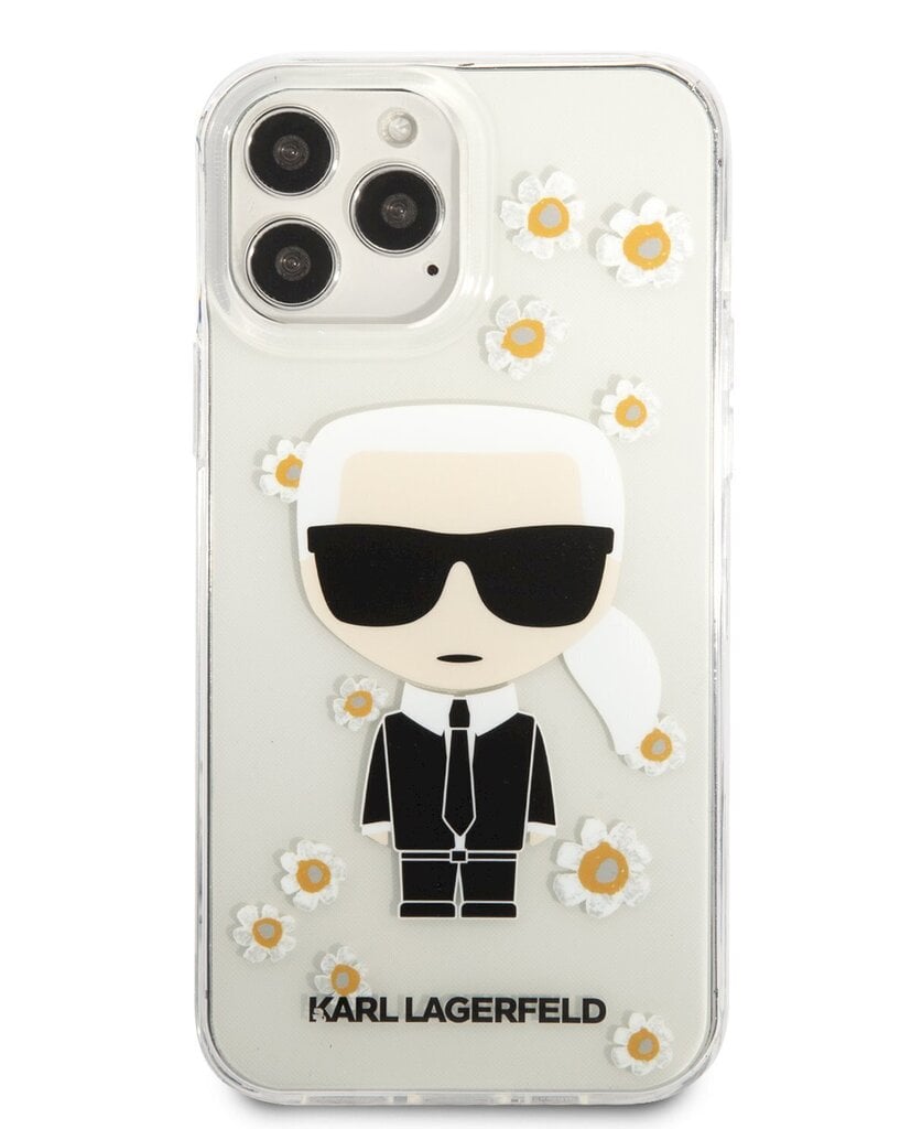 Karl Lagerfeld Ikonik Flower Case for iPhone 13 Pro Max Transparent hind ja info | Telefonide kaitsekaaned ja -ümbrised | hansapost.ee