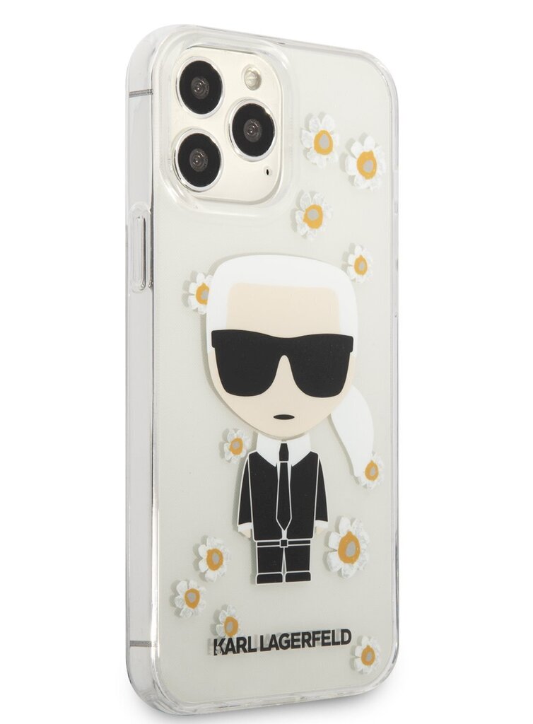 Karl Lagerfeld Ikonik Flower Case for iPhone 13 Pro Max Transparent hind ja info | Telefonide kaitsekaaned ja -ümbrised | hansapost.ee