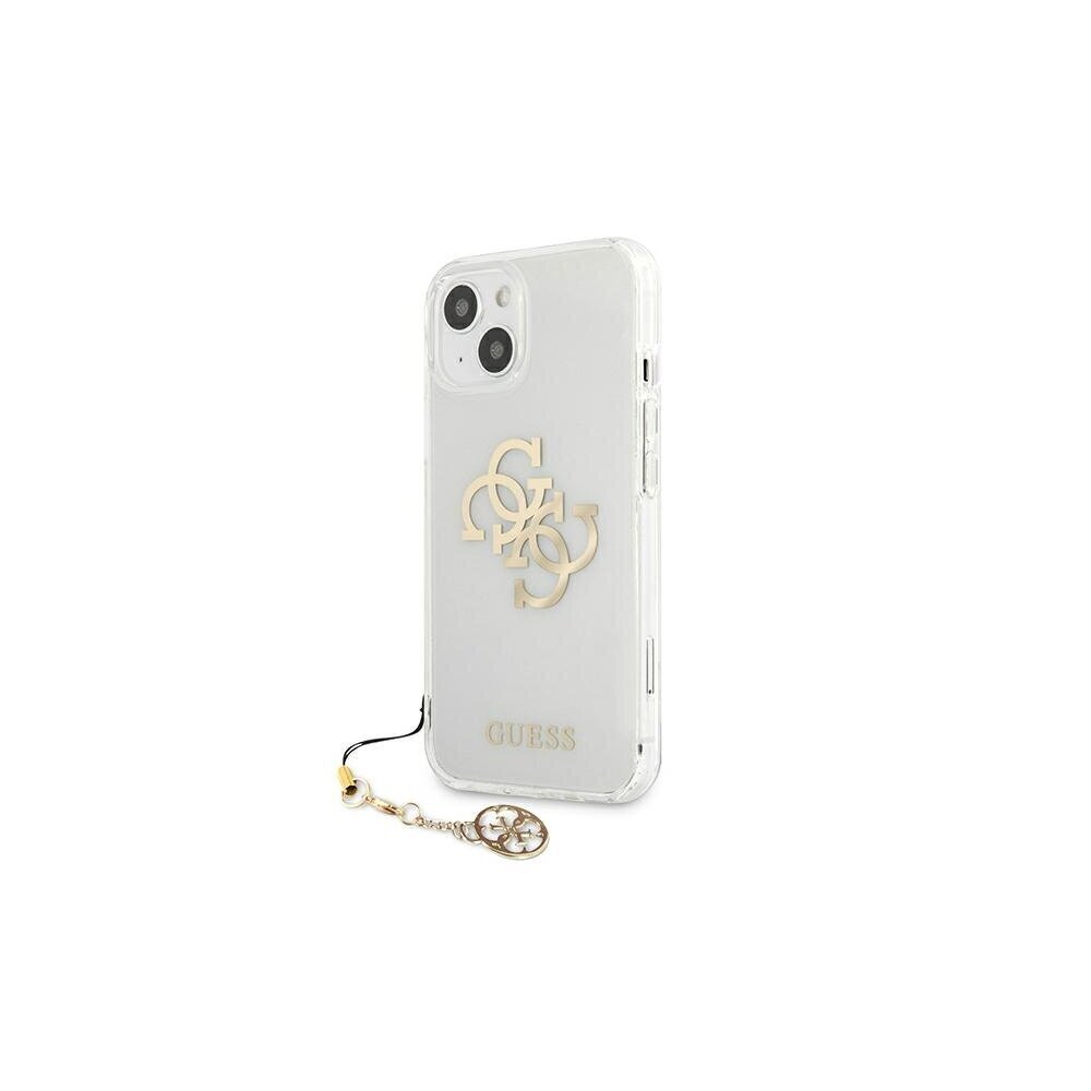 Guess case for iPhone 13 Mini 5,4'' GUHCP13SKS4GGO transparent hard case 4G Gold Charms Collection hind ja info | Telefonide kaitsekaaned ja -ümbrised | hansapost.ee