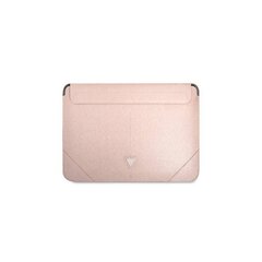 Чехол  Guess sleeve GUCS16PSATLP 16” pink Saffiano Triangle цена и информация | Рюкзаки, сумки, чехлы для компьютеров | hansapost.ee