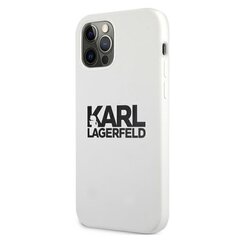 Karl Lagerfeld для iPhone 13 Mini 5,4'' KLHCP13SSLKLWH Silicone Stack Logo white цена и информация | Чехлы для телефонов | hansapost.ee
