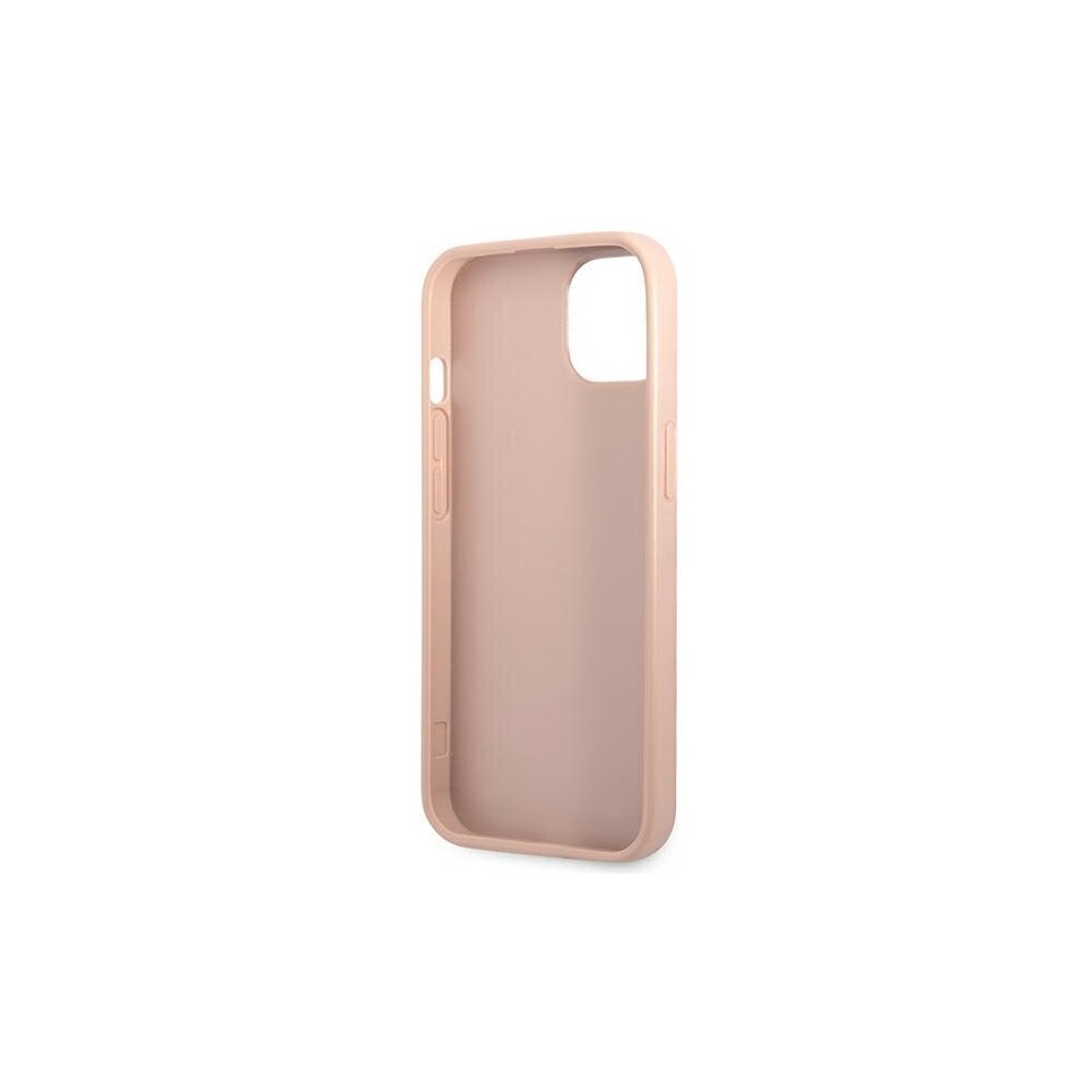 Guess case for iPhone 13 6,1" GUHCP13MPSATLP pink hard case Saffiano Triangle Logo hind ja info | Telefonide kaitsekaaned ja -ümbrised | hansapost.ee