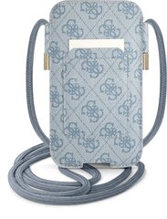 Guess PU 4G Metal Logo Pouch L Blue цена и информация | Чехлы для телефонов | hansapost.ee