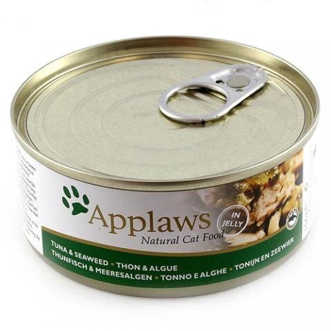 APPLAWS CAT KONSERV TUNA&SEAWEED 156G цена и информация | Kassikonservid | hansapost.ee