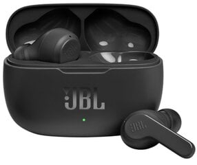 JBL Wave 200 BT Black EU цена и информация | Наушники Спортивные Наушники Для Бизнеса Тренажерный Зал Плавание Бег Черный | hansapost.ee