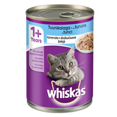 WHISKAS консервы для кошек с тунцом в желе, 400 г цена и информация | Кошачьи консервы | hansapost.ee
