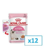 Kassipoegade konservide komplekt Royal Canin Kitten Instinctive Loaf, 0,085 kg x 12 tk hind ja info | Kassikonservid | hansapost.ee