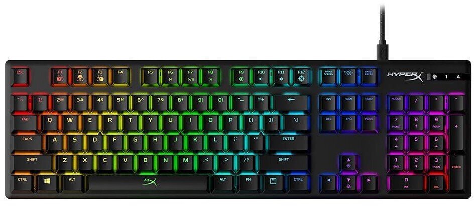 KEYBOARD GAMING MECHANICAL/HX-KB6RDX-NO HYPERX цена и информация | Klaviatuurid | hansapost.ee