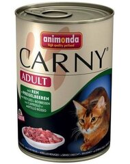 Консервы для кошек Animonda Carny Adult с говядиной и брусникой 400 г цена и информация | Кошачьи консервы | hansapost.ee