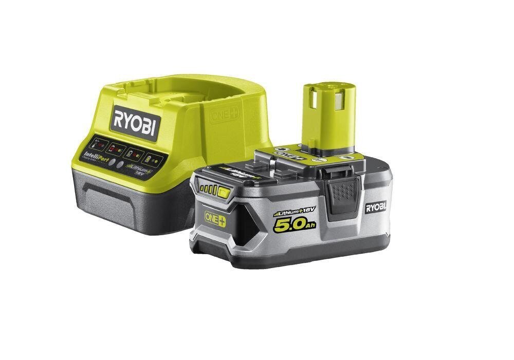 Li-ion+ aku Ryobi 18 V / 5,0 Ah + laadija (2,0 Amp/h) hind ja info | Akutrellid, puurid ja kruvikeerajad | hansapost.ee