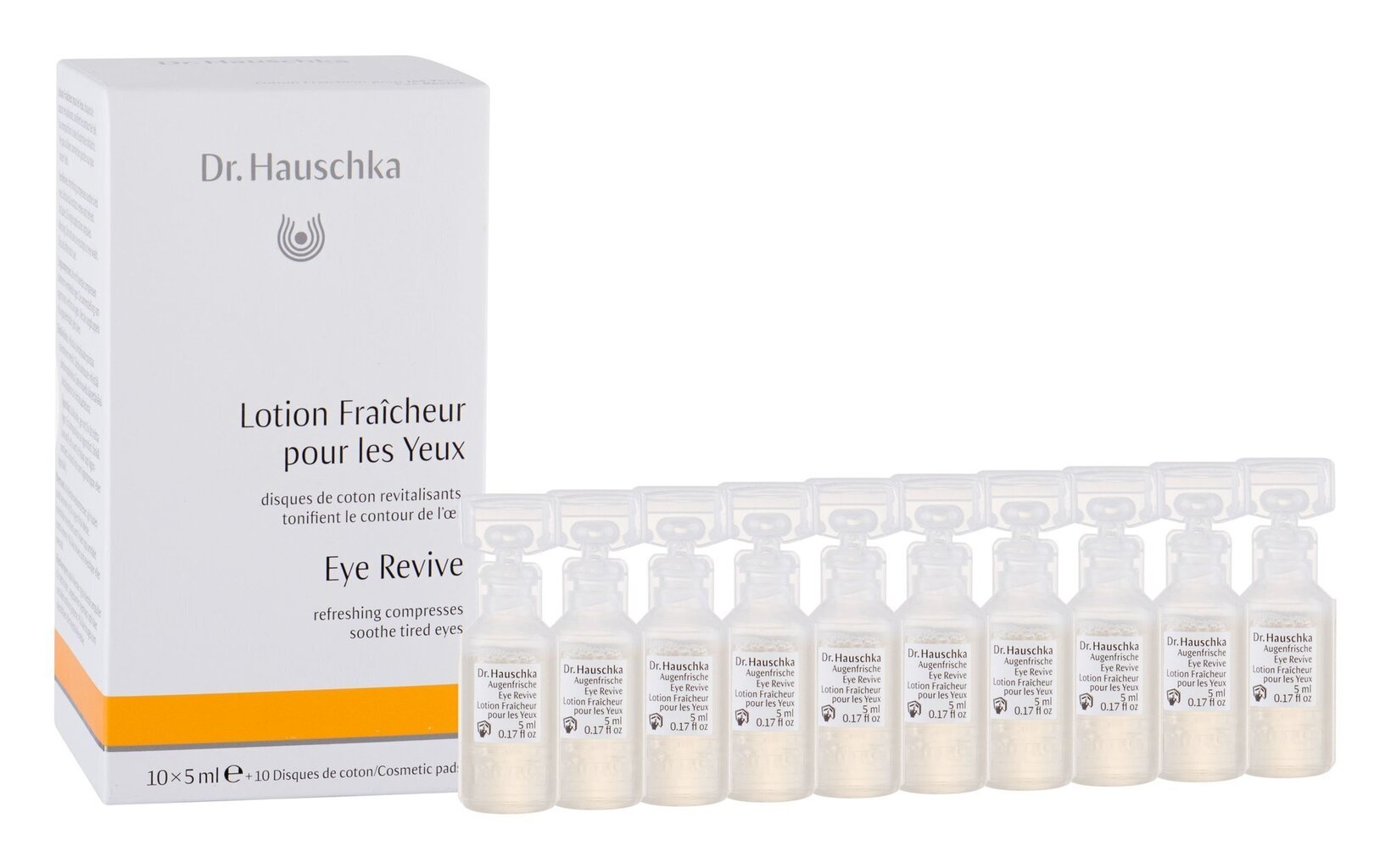 Rahustavad ampullid silmadele Dr. Hauschka Eye Revive 10x5 ml цена и информация | Näomaskid ja silmamaskid | hansapost.ee