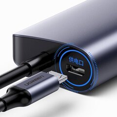 Ugreen multifunctional adapter HUB USB Type C - 3 x USB / Ethernet RJ-45 / micro USB gray (CM252) цена и информация | Адаптеры, USB-разветвители | hansapost.ee