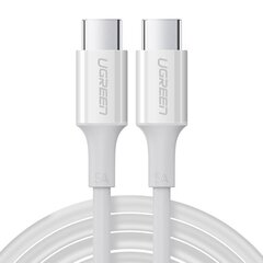 Ugreen cable USB Type C - USB Type C PD 100W 5A 2m white (US300) hind ja info | Mobiiltelefonide kaablid | hansapost.ee