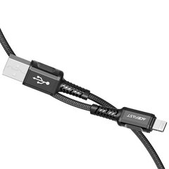 Acefast cable MFI USB - Lightning 1.2m, 2.4A black (C1-02 black) цена и информация | Borofone 43757-uniw | hansapost.ee
