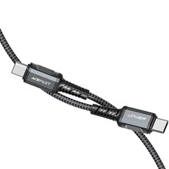 Кабель Acefast USB Type C - USB Type C 1,2 м, 60 Вт (20 В / 3 А) серый (C1-03 глубокий космический серый) цена и информация | Acefast Телефоны и аксессуары | hansapost.ee