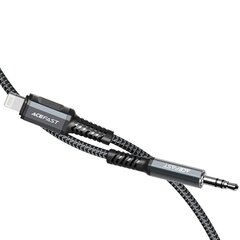 Acefast audio cable MFI Lightning - 3.5mm mini jack (male) 1.2m, AUX gray (C1-06 deep space gray) цена и информация | Кабели для телефонов | hansapost.ee