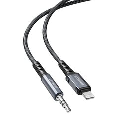 Acefast audio cable MFI Lightning - 3.5mm mini jack (male) 1.2m, AUX gray (C1-06 deep space gray) hind ja info | Mobiiltelefonide kaablid | hansapost.ee