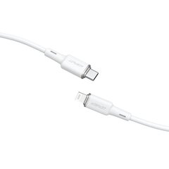 Acefast cable MFI USB Type C - Lightning 1.2m, 30W, 3A white (C2-01 white) цена и информация | Кабели для телефонов | hansapost.ee