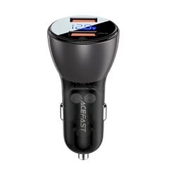 Acefast car charger 45W 2x USB, QC3.0, AFC, FCP, SCP black (B7 black) hind ja info | Laadijad mobiiltelefonidele | hansapost.ee