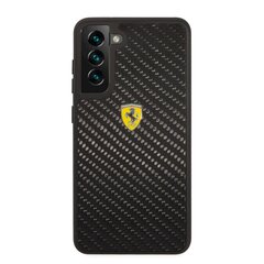 Ferrari Real Carbon Hard чехол для Samsung Galaxy S21 FE 5G черный цена и информация | Чехлы для телефонов | hansapost.ee