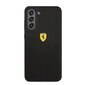 Ferrari Liquid Silicone Metal Logo Case for Samsung Galaxy S21 FE 5G Black hind ja info | Telefonide kaitsekaaned ja -ümbrised | hansapost.ee
