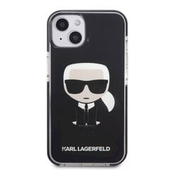 Karl Lagerfeld TPE Full Body Ikonik чехол для iPhone 13 черный цена и информация | Чехлы для телефонов | hansapost.ee