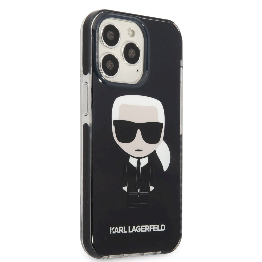 Karl Lagerfeld TPE Full Body Ikonik чехол для iPhone 13 Pro Max черный,  Apple iPhone 13 Pro Max, Черный цена | hansapost.ee