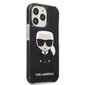 Karl Lagerfeld TPE Full Body Ikonik Case for iPhone 13 Pro Max Black цена и информация | Telefonide kaitsekaaned ja -ümbrised | hansapost.ee