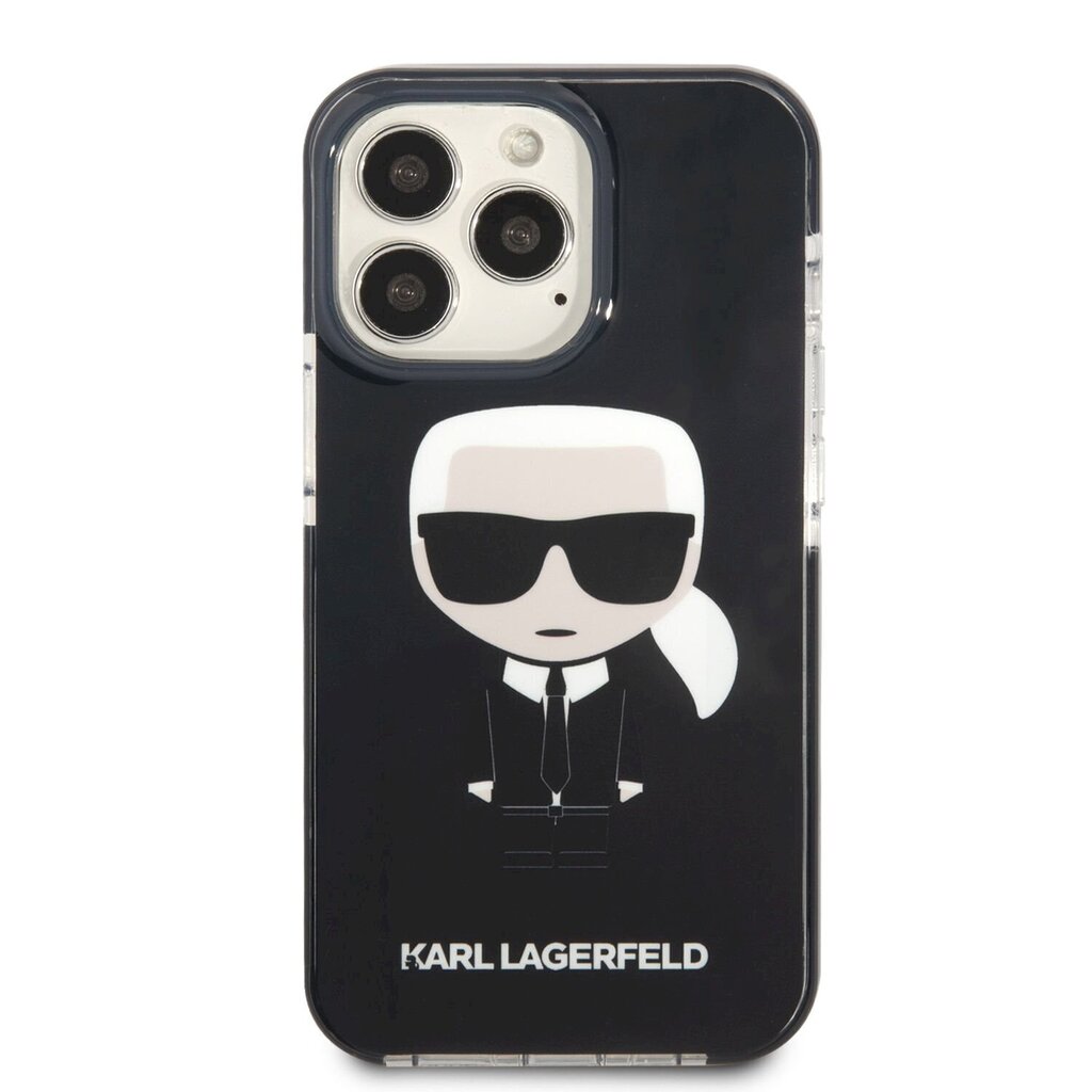 Karl Lagerfeld TPE Full Body Ikonik Case for iPhone 13 Pro Max Black цена и информация | Telefonide kaitsekaaned ja -ümbrised | hansapost.ee