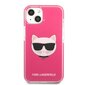 Karl Lagerfeld TPE Choupette Head Case for iPhone 13 mini Fuchsia hind ja info | Telefonide kaitsekaaned ja -ümbrised | hansapost.ee